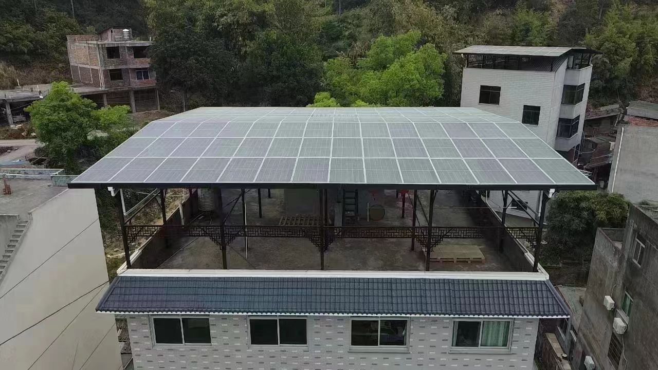 肇东15kw+10kwh自建别墅家庭光伏储能系统